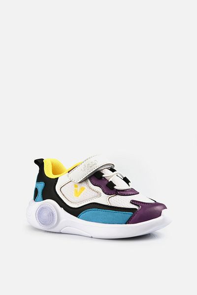 Vicco Yoda Lighted Baby Girl White/Purple Sneakers