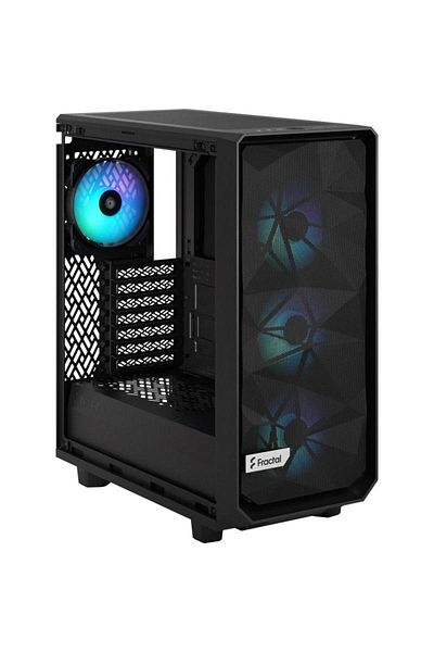 Fractal Design Carcasa Fractal Design Meshify 2 Compact RGB, Middle Tower, fara sursa, ATX (Negru)