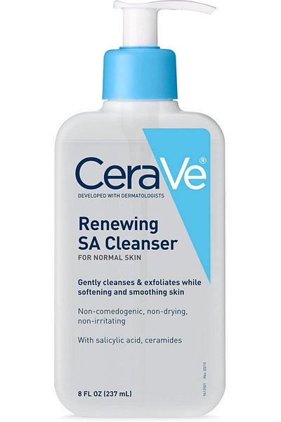 CeraVe SA Cleanser | Salicylic Acid Cleanser with Hyaluronic Acid, Niacinamide & Ceramides | 8 Ounce
