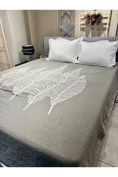 Explore Home Dark Green Cotton and Muslin Array Skin Bedding Urinary