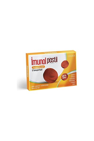 Orzax İmunol Pastil Portakal 12li