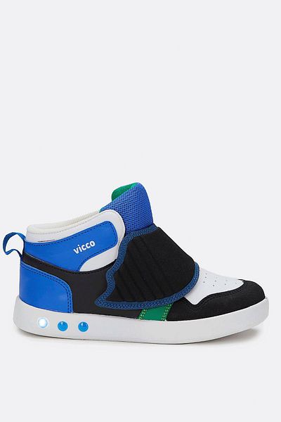 Vicco UFO Lighted Boy's Saks Blue/Black Boots