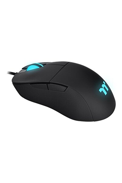 THERMALTAKE Mouse optic gaming Thermaltakle Premium Damysus, iluminare RGB, Ergonomic, Cu fir, 19000 dpi (Negru)