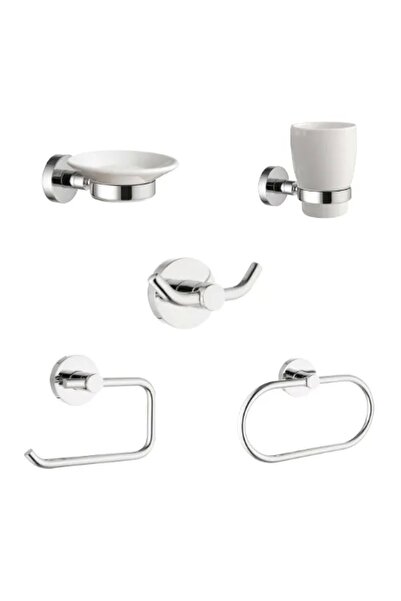 KALE Banyo D100 Porselen Banyo Aksesuar Seti