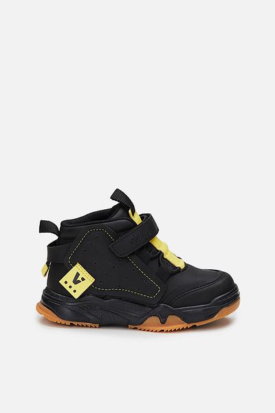 Vicco Omega Lightweight Baby Boy Black/Yellow Boots