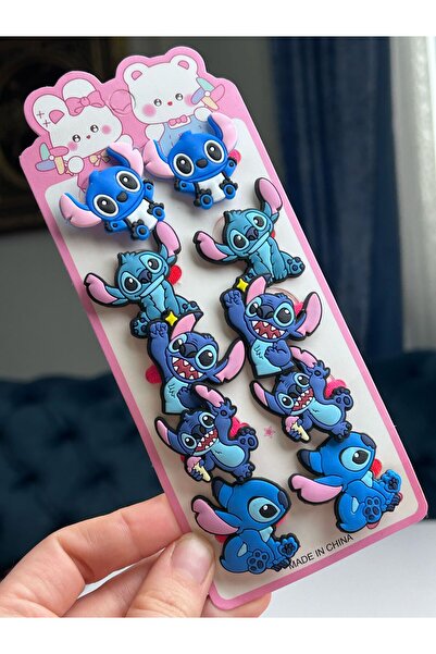 Chocuk Figured Cute Rubber 10-Piece Card Rubber Buckle Set