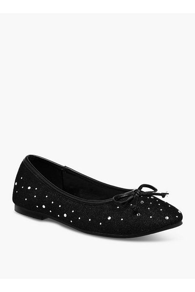 Flora Bella by Shoexpress Bow Accent Slip-On Ballerina Shoes