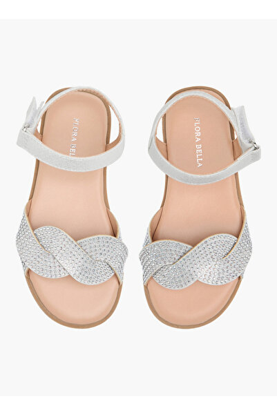 Flora Bella by Shoexpress Embellished Sandals with Hook and Loop Closure