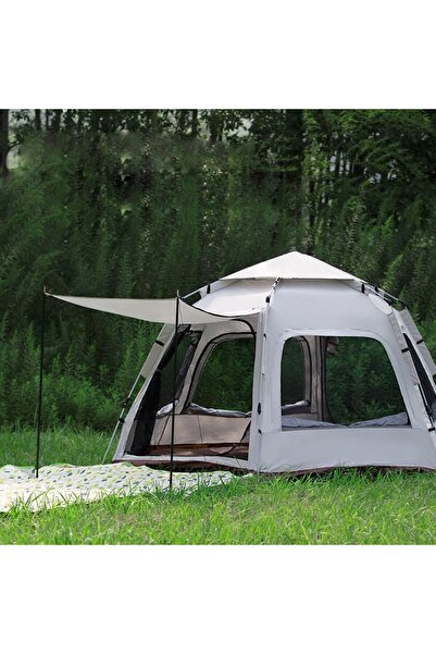 MUBX Su Ve Rüzgar Geçirmez Tam Otomatik Altıgen Çadır Gölgelik Ve Sineklikli ...