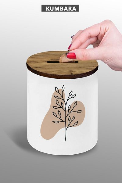 yhfoto Bohemian Design Piggy Bank - 9 cm Ceramic Small Size Tabletop Piggy Bank 25Kmb154