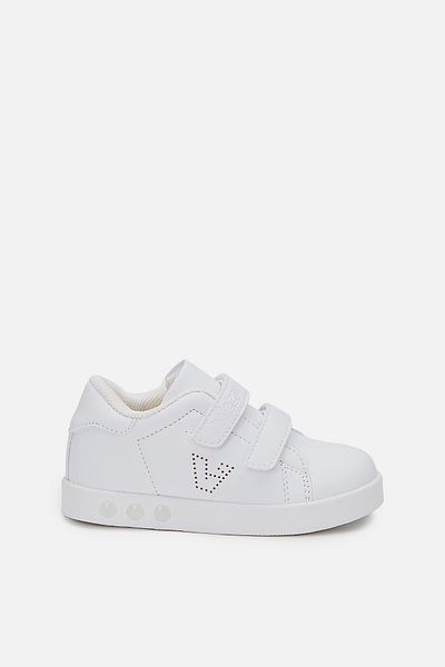 Vicco Oyo Lighted Unisex Baby White Sneaker