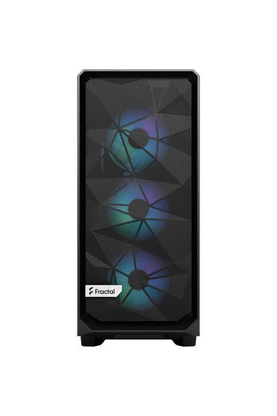 Fractal Design Carcasa Fractal Design Meshify 2 Compact RGB, Middle Tower, fara sursa, ATX (Negru)