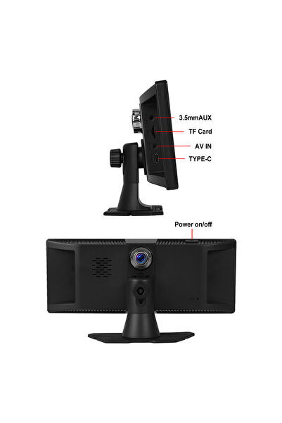 Dark 11.3" IPS CarPlay & Android Auto,Ekran Yansıtma ADAS Sistem 4K Ön&Arka Kameralı AraçMultimedyaEkranı