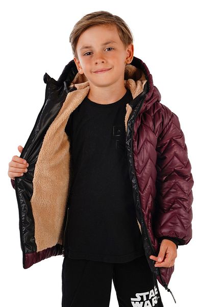 DUBLİNO KİDS Boy's Water and Wind Proof Inner? Wersoft Hooded Coat