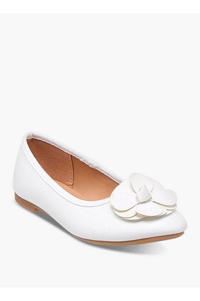 Flora Bella by Shoexpress Accent Detail Slip-On Ballerina Shoes