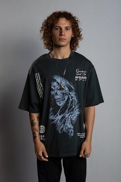 Overdrive Tricou oversize Vintage Ghost