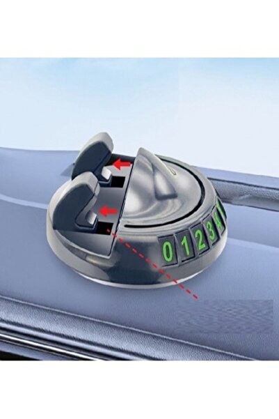 Didihou Telefon Tutucu Numaratörlü Araç Içi Park Numaratörü Araba Telefon Tutma 360° Dönebilen