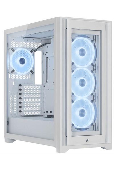 Corsair Carcasa Corsair 5000X RGB QL Edition, MidTower, Tempered Glass (Alb)