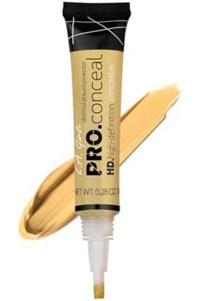 L.A. Girl Pro Conceal HD Concealer, Yellow Corrector, 0.28 Ounce