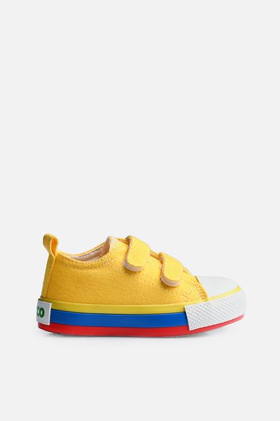 Vicco Pacho Basic Unisex Preschool Yellow Sports Shoes