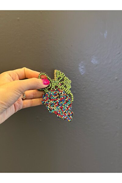 Gönülden Tasarım КОЛЬОРОВИЙ КАМІНЬ ОБРОБКА ГЕРБА ШВИ АПЛІКАЦІЯ 10X6 СМ