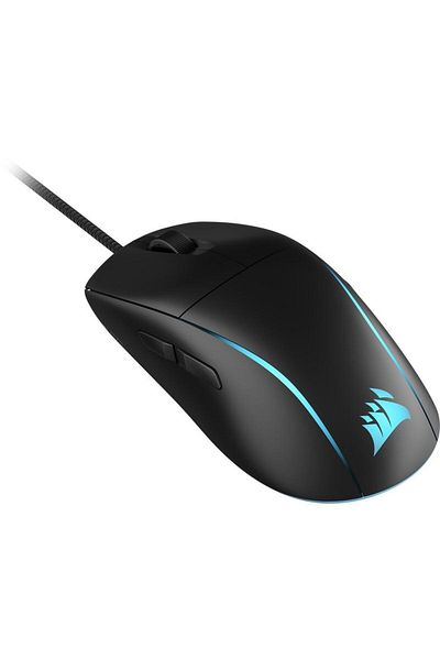 Corsair Mouse Gaming Corsair M75 Lightweight RGB, iluminare RGB, Ambidextru, 26000 DPI, Cu fir (Negru)