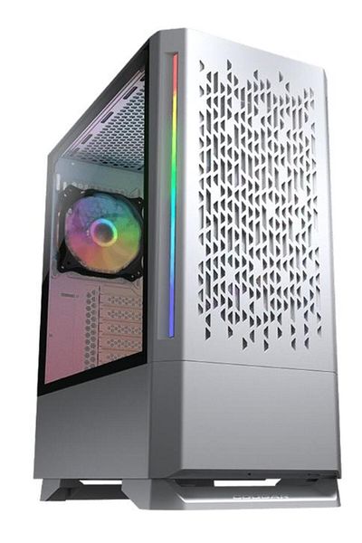 Cougar Cougar MX430 Air RGB case, ARGB lighting, Middle Tower, without power supply, ATX (White)