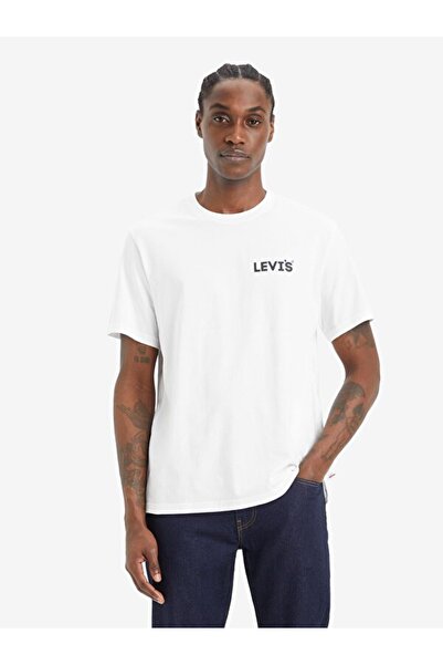 Levi's Relaxed Fit Headline Logo White T-Shirt A2082-0253