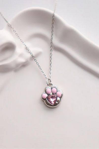 EFBUTİK Silver Color Chain Paw Imported Necklace