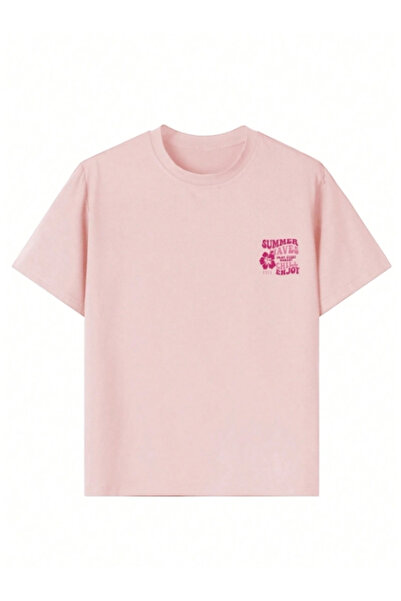 MOONBULL Women's Summer Waves Back Printed Oversize T-Shirt