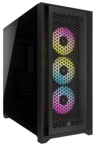 Corsair Carcasa Corsair iCUE 5000D RGB Airflow, Mid-Tower (Negru)