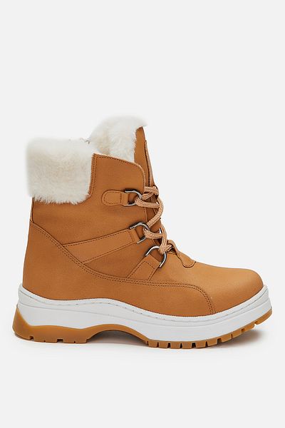Vicco Alexis Furry Girls Preschool Camel Boots