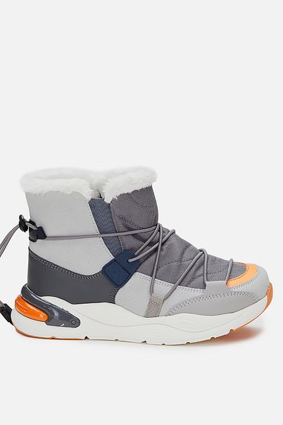 Vicco Pablo Fur Boy Gray Boots