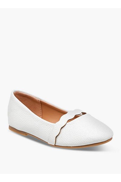 Flora Bella by Shoexpress Textured Slip-On Ballerina Shoes