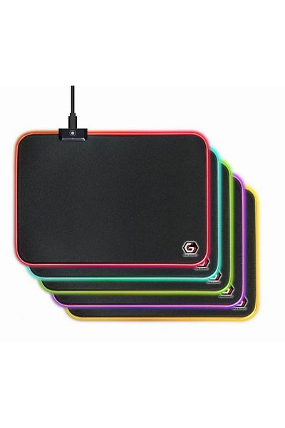 Gembird Mouse Pad Gembird MP-GAMELED-M Gaming LED, M, 250mm x 350mm x 4mm (Negru)