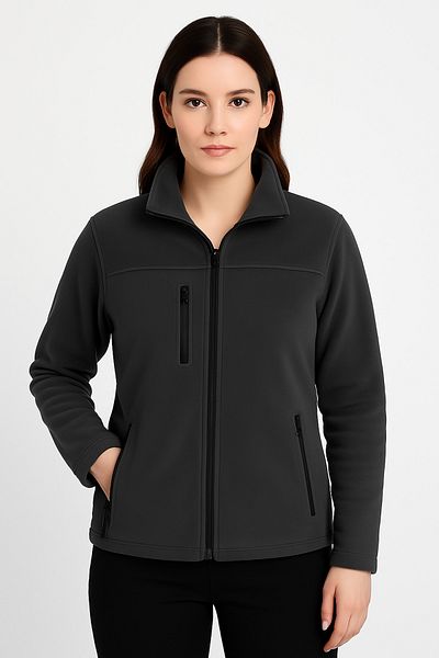 KaeLaurean Women's Smoked Anti-Pilling Non-Pilling Standard Fit Stand Collar Cold Proof Fleece
