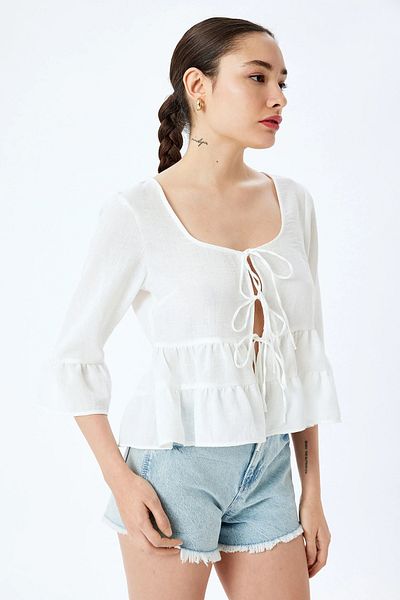 Koton Women's Blouse 5Sal60061Iw000