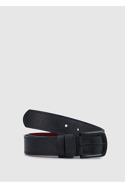 Provoq Provoq 001 Navy Men's Belt - Navy Blue