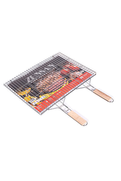 ZENSAN İki Kulplu Paslanmaz Tel Mangal Izgarası 48x56 cm