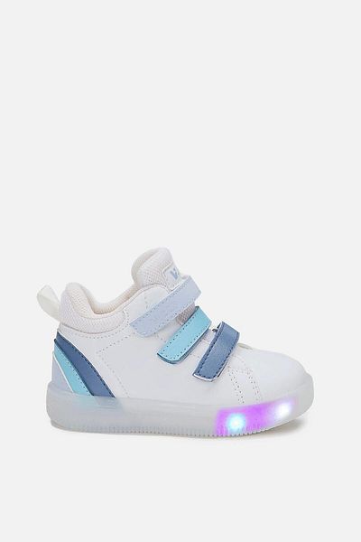 Vicco Rainbow Lighted Boy's White Blue Boots