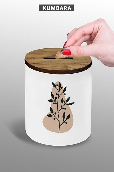 yhfoto Bohemian Design 9 cm Ceramic Piggy Bank Small Size Table Top 25Kmb157