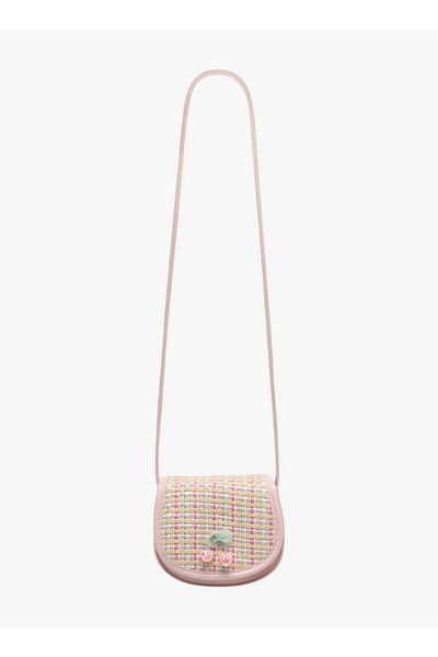 Flora Bella by Shoexpress Textured Crossbody Bag with Strap Handle and Flap Closure