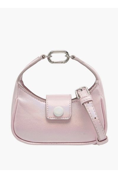 Flora Bella by Shoexpress Solid Crossbody Bag with Detachable Strap and Flap Closure