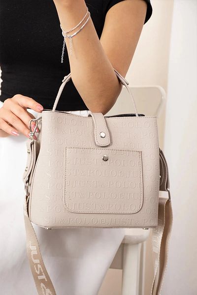 Just Polo New Season Long Strap Multi-Compartment Women's Hand and Shoulder Bag