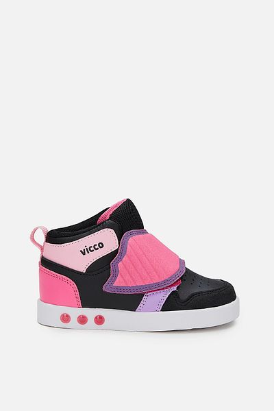 Vicco Ufo Lighted Baby Girl Black/Fuchsia Boots