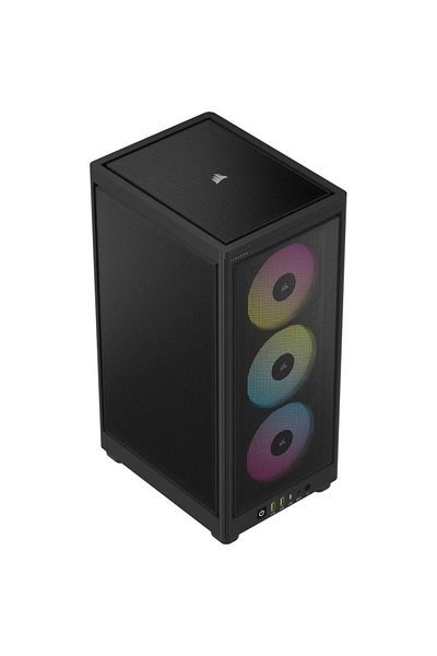 Corsair Carcasa Corsair iCUE 2000D RGB AIRFLOW Mini-ITX mic-form-factor, fara sursa, Negru