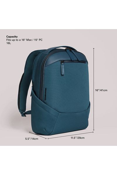 Troubadour Apex Compact Backpack Premium Vegan, Waterproof Material - Laptop Sleeve, Comfort Strap