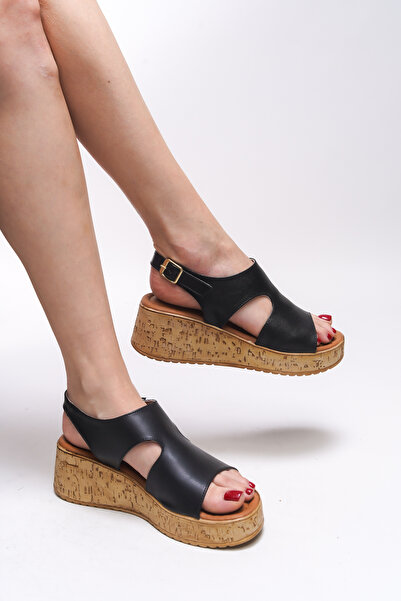 Riccon Glorcerys Women's Black Sandals 0012250