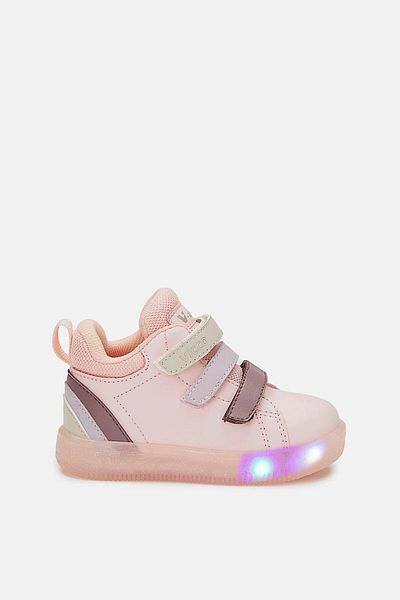 Vicco Baby Girl Powder Boots with Rainbow Lights
