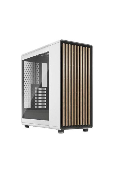 Fractal Design Carcasa Fractal Design North Chalk White TG Clear, Middle Tower, Fara sursa (Alb)